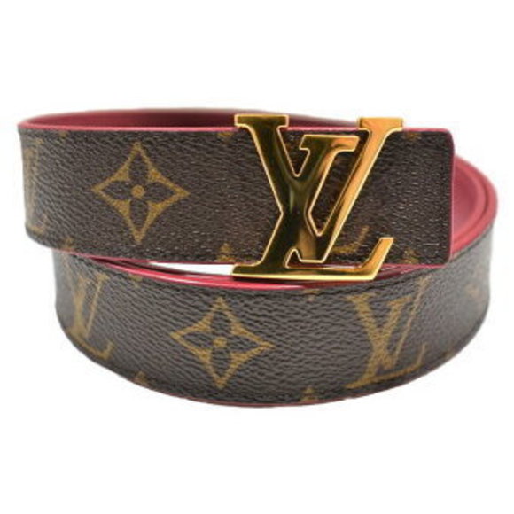 Louis Vuitton Centur LV Reversible Red Leather Belt Accessory - Picture 1 of 9